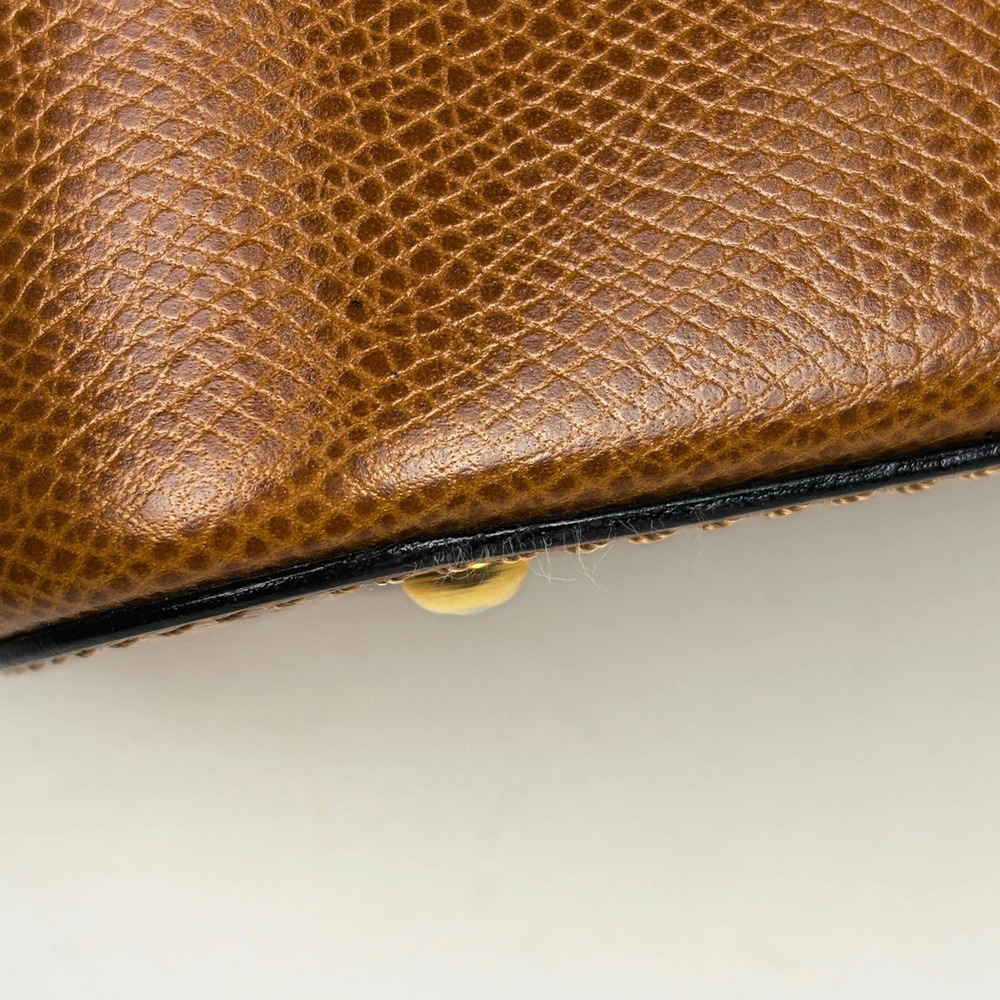 Celine logo handbag shoulder bag leather brown - Picture 3 of 7
